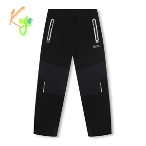 Chlapecké softshellové kalhoty - KUGO HK7578, celočerná Barva: Černá, Velikost: 134