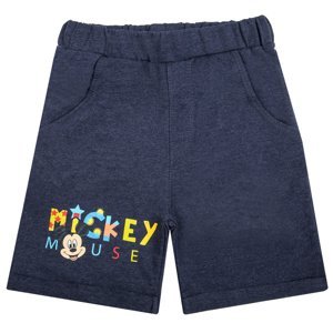 Mickey Mouse - licence Chlapecké kraťasy - Mickey Mouse 52078549, tmavě modrý melír Barva: Modrá tmavě, Velikost: 104