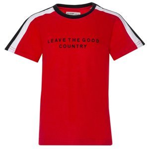 Chlapecké tričko - Glo-Story BPO-8302, červená Barva: Červená, Velikost: 110