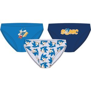 Ježek SONIC - licence Chlapecké slipy - Ježek Sonic 5233035 , modrá / bílá Barva: Mix barev, Velikost: 104-110