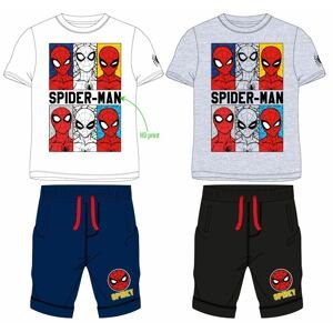 Spider Man - licence Chlapecký letní komplet - Spider-Man 52121320, bílá / tmavě modrá Barva: Bílá, Velikost: 116