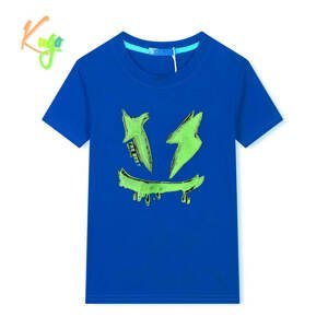 Chlapecké tričko - KUGO HC9292, modrá Barva: Modrá, Velikost: 134