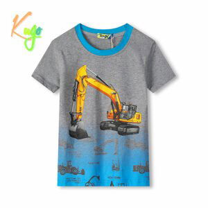 Chlapecké tričko - KUGO TM8570C, šedý melír Barva: Šedá, Velikost: 98