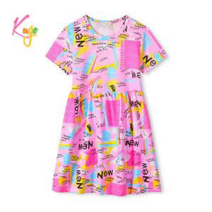 Dívčí šaty - KUGO KS2308, růžová Barva: Růžová, Velikost: 122