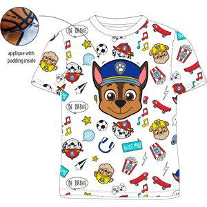 Paw Patrol - Tlapková patrola -Licence Chlapecké tričko - Paw Patrol 52021702, bílá Barva: Bílá, Velikost: 98