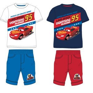 Auta - Cars - licence Chlapecký letní komplet - Auta 52127560, tmavě modrá / červená Barva: Modrá tmavě, Velikost: 98