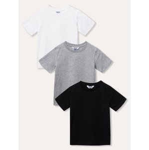 Dětská trička / set - Winkiki WAU 33101, bílá, černá, šedý melír Barva: Mix barev, Velikost: 164