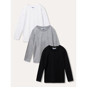 Dětská trička / set - Winkiki WAU 33102, bílá, černá, šedý melír Barva: Mix barev, Velikost: 170