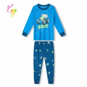 Chlapecké pyžamo - KUGO MP3779, petrol Barva: Petrol, Velikost: 104