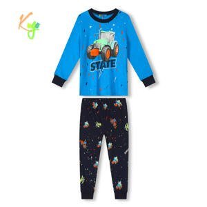 Chlapecké pyžamo - KUGO MP3779, tyrkysová Barva: Tyrkysová, Velikost: 122