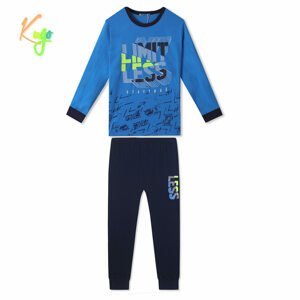 Chlapecké pyžamo - KUGO MP3783, modrá Barva: Modrá, Velikost: 152