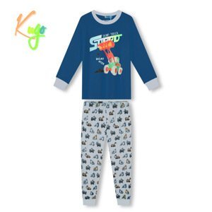 Chlapecké pyžamo - KUGO MP3778, petrol / světle modrá Barva: Petrol, Velikost: 104