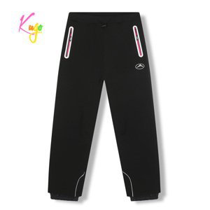 Dívčí softshellové kalhoty, zateplené - KUGO HK5623, černá / růžové zipy Barva: Černá, Velikost: 134