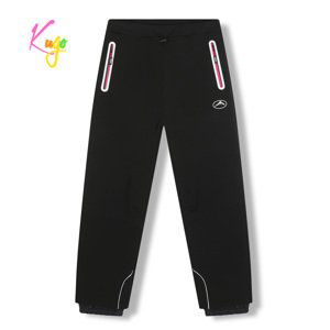 Dívčí softshellové kalhoty, zateplené - KUGO HK5623, černá / růžové zipy Barva: Černá, Velikost: 158
