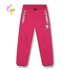 Dívčí softshellové kalhoty, zateplené - KUGO HK5618, růžová Barva: Růžová, Velikost: 110