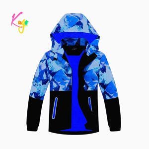 Chlapecká podzimní bunda, zateplená - KUGO B2863, modrá / černá Barva: Modrá, Velikost: 140