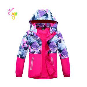 Dívčí podzimní bunda, zateplená - KUGO B2863, růžová Barva: Růžová, Velikost: 158