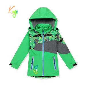 Chlapecká softshellová bunda, zateplená - KUGO HK5601, zelená Barva: Zelená, Velikost: 80