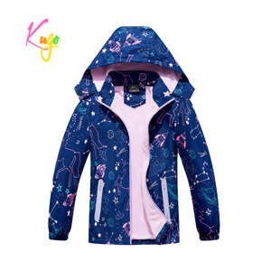 Dívčí podzimní bunda, zateplená - KUGO B2862, tmavě modrá Barva: Modrá tmavě, Velikost: 134