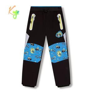 Chlapecké softshellové kalhoty, zateplené - KUGO HK5613, tmavě šedá / signální zipy Barva: Šedá, Velikost: 110