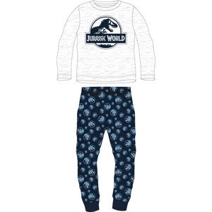 Jurský svět - licence Chlapecké pyžamo - Jurský svět 5204152, šedý melír / tmavě modrá Barva: Šedá, Velikost: 134-140