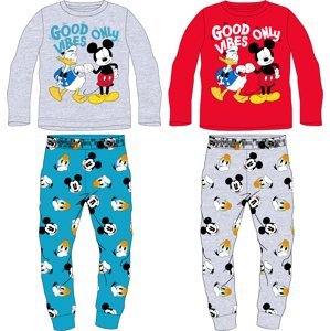 Mickey Mouse - licence Chlapecké pyžamo - Mickey Mouse 5204B007, šedý melír / tyrkysová Barva: Šedá, Velikost: 98
