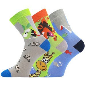 Chlapecké ponožky Lonka - Woodik zvířátka, mix barev Barva: Mix barev, Velikost: 35-38