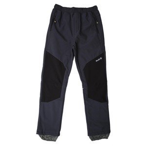 Chlapecké softshellové kalhoty, zateplené - Wolf B2395, tmavě šedá / černé zipy Barva: Šedá, Velikost: 122