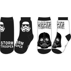 Star-Wars licence Chlapecké ponožky - Star Wars 52349849, bílá / černá Barva: Mix barev, Velikost: 27-30