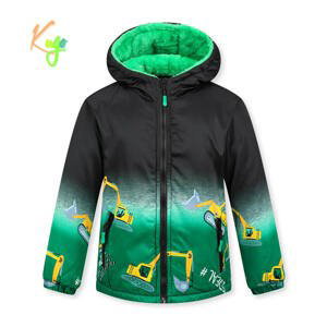 Chlapecká zimní bunda - KUGO FB0320, černá / zelená Barva: Černá, Velikost: 98