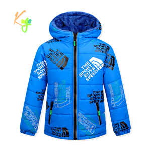 Chlapecká zimní bunda - KUGO FB0325, světle modrá Barva: Modrá světle, Velikost: 158