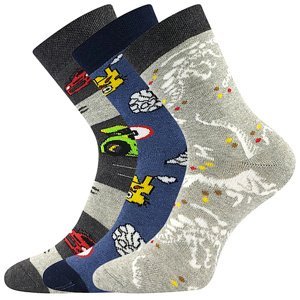Chlapecké froté ponožky Boma - Sibiř 07, mix kluk Barva: Mix barev, Velikost: 20-24