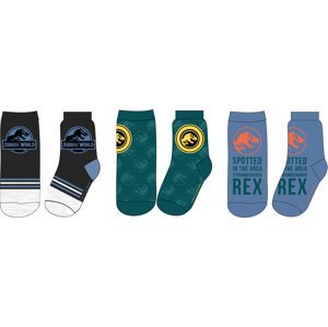 Jurský svět - licence Chlapecké ponožky - Jurský svět 5234191, mix barev Barva: Mix barev, Velikost: 23-26