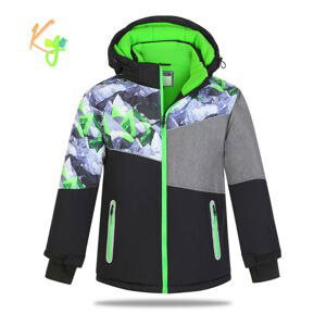 Chlapecká zimní bunda - KUGO PB3890, černá Barva: Černá, Velikost: 146