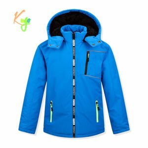 Chlapecká zimní bunda - KUGO BU610, modrá Barva: Modrá, Velikost: 134