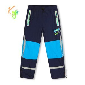Chlapecké šusťákové kalhoty, zateplené - KUGO DK7127, tmavě modrá Barva: Tmavě modrá, Velikost: 104