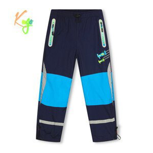 Chlapecké šusťákové kalhoty, zateplené - KUGO DK7127, tmavě modrá Barva: Tmavě modrá, Velikost: 116