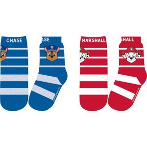 Paw Patrol - Tlapková patrola -Licence Chlapecké ponožky - Paw Patrol 52341915, červená / modrá Barva: Mix barev, Velikost: 23-26