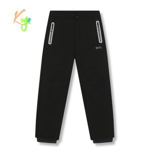 Chlapecké softshellové kalhoty, zateplené - KUGO HK5629, celočerná Barva: Černá, Velikost: 146