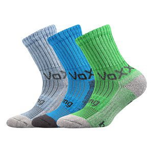 Dětské ponožky VoXX - Bomberik uni, světle modrá, modrá, zelená Barva: Mix barev, Velikost: 35-38