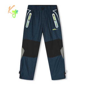 Chlapecké outdoorové kalhoty - KUGO G9655, petrol / signální zipy Barva: Petrol, Velikost: 122