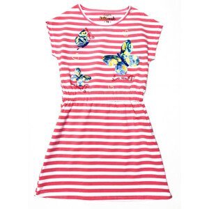 Dívčí šaty s flitry - KUGO S3050, vel.4-12 Barva: Růžová světlejší, Velikost: 4