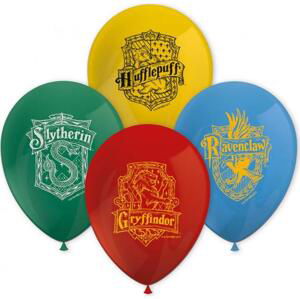 Procos Sada 8 balónků "Harry Potter Hogwarts Houses".