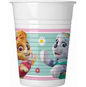 Procos Plastové kelímky (WM), Paw Patrol Skye & Everest (Nickelodeon), 200 ml, 8 ks (štítek SUP)