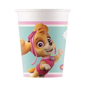 Procos Papírové kelímky (WM) Paw Patrol Skye & Everest Nickelodeon, 200 ml, 8 ks (štítek SUP)