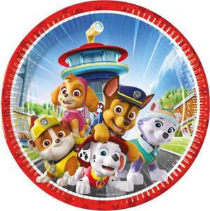 Procos Papírové talíře Paw Patrol Rescue Heroes, příští generace, 23 cm, 8 ks (bez plastu)