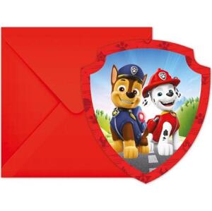 Procos Pozvánky s obálkami Paw Patrol Rescue Heroes, 6 ks.