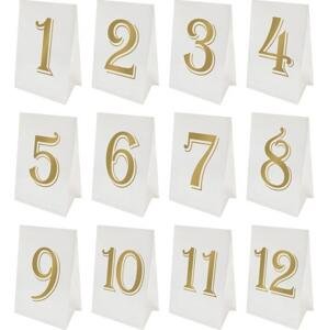 Godan / decorations Oslavte stolní čísla, papír, 10x15 cm, čísla 1-12