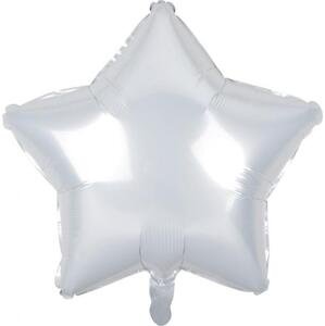 Godan / balloons Fóliový balónek "Hvězda", bílý, 19