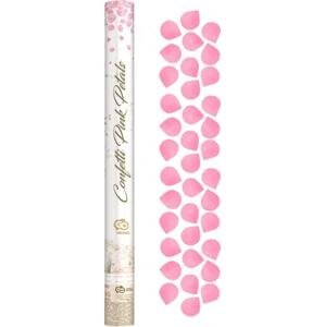 Godan / confetti Pneumatické konfety - Okvětní lístky růží, růžové, textil / 60 cm